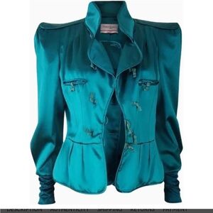 Yves Saint Laurent Teal Jacket
